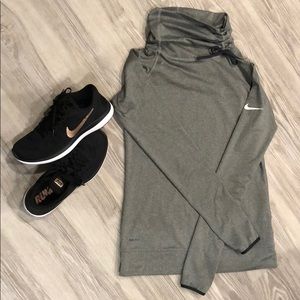 Nike dri fit pullover cowl neck size S